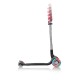 Scooter Globber Master Lights 3 τροχών, μαύρο και κόκκινο