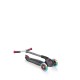 Scooter Globber Master Lights 3 τροχών, μαύρο και κόκκινο