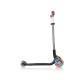 Scooter Globber Master Lights 3 τροχών, μαύρο και κόκκινο