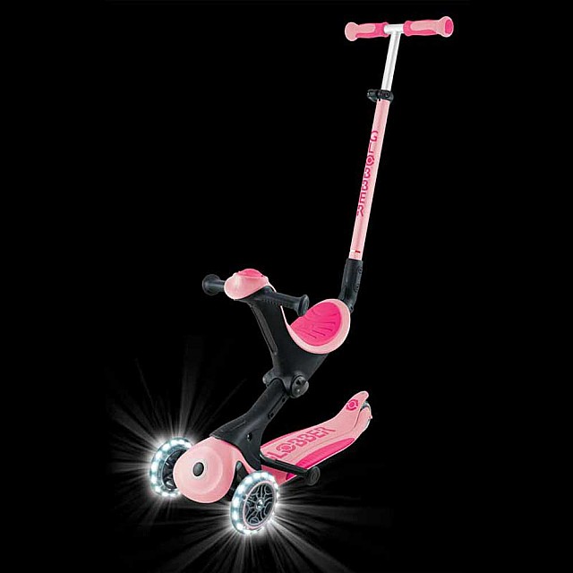 Σκούτερ με γονικό έλεγχο GO UP DELUXE LIGHTS, παστέλ ροζ