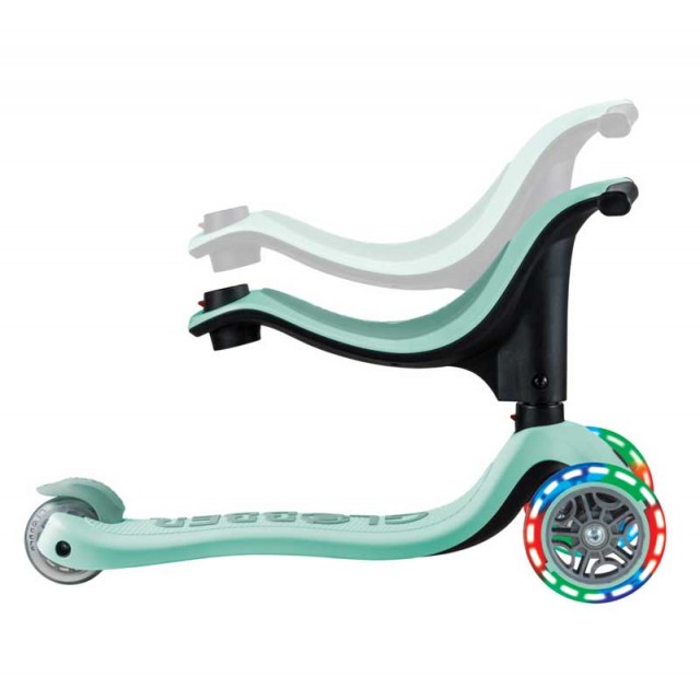 Σκούτερ με κάθισμα 4 σε 1 GLOBBER GO UP SPORTY LIGHT - πράσινο της μέντας