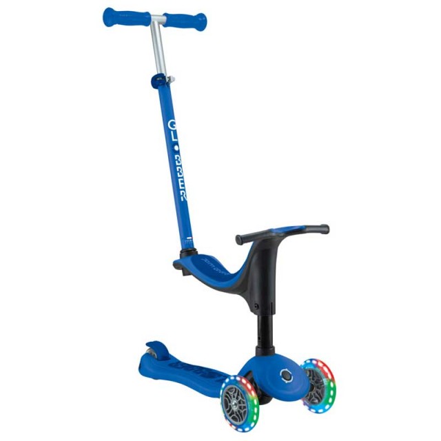 Σκούτερ με κάθισμα 4 σε 1 GLOBBER GO UP SPORTY LIGHT - σκούρο μπλε