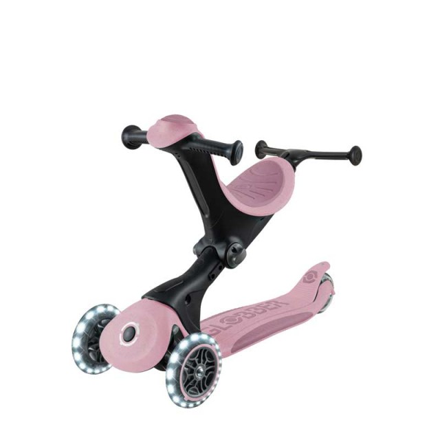 Πατίνι με κάθισμα 5 σε 1 GLOBBER GO UP DELUXE LITS ECOLOGIC 360° - ροζ