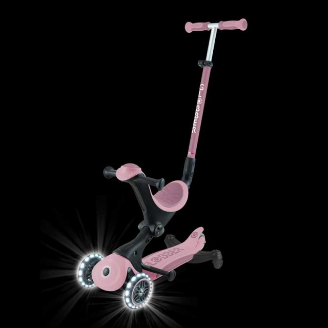 Πατίνι με κάθισμα 5 σε 1 GLOBBER GO UP DELUXE LITS ECOLOGIC 360° - ροζ