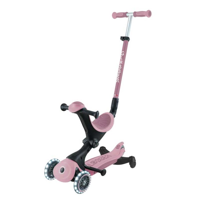 Πατίνι με κάθισμα 5 σε 1 GLOBBER GO UP DELUXE LITS ECOLOGIC 360° - ροζ