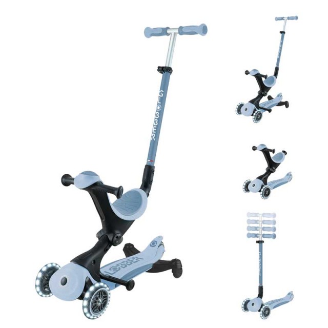 Πατίνι με κάθισμα 5 σε 1 GLOBBER GO UP DELUXE LITS ECOLOGIC 360° - παστέλ μπλε