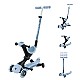 Πατίνι με κάθισμα 5 σε 1 GLOBBER GO UP DELUXE LITS ECOLOGIC 360° - παστέλ μπλε