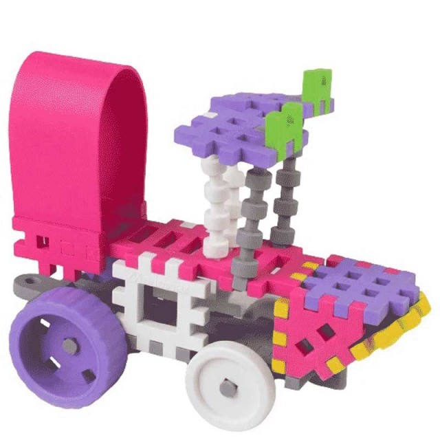 Mini builder για βάφλες 140 τεμαχίων, ροζ