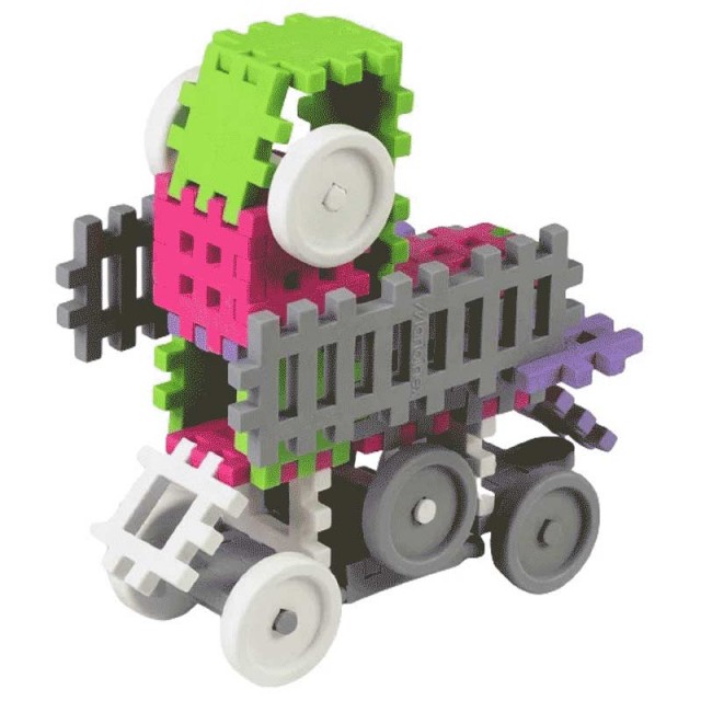 Mini builder για βάφλες 140 τεμαχίων, ροζ
