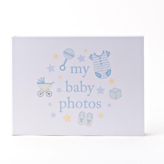 Hello Baby Photo Album My Baby Photos - Blue