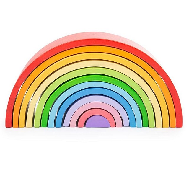 Ξύλινο παιχνίδι διαλογής - Rainbow - Large