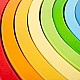 Ξύλινο παιχνίδι διαλογής - Rainbow - Large