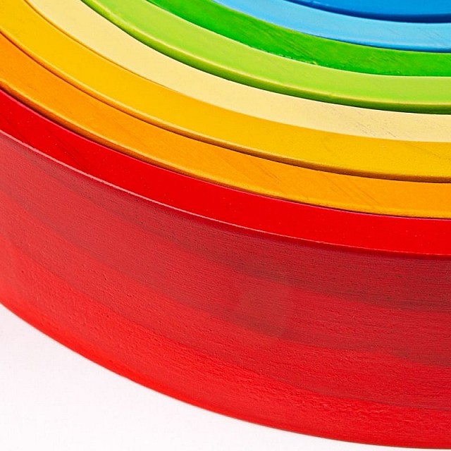 Ξύλινο παιχνίδι διαλογής - Rainbow - Large