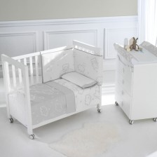 MICUNA Σετ κατωσέντονο και πανωσέντονο 60/120 Dolce Luce Grey