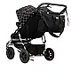 Τσάντα καροτσιού Mountain Buggy Double, μαύρο /περιλαμβάνει πατάκι και κρίκους νεογέννητου/