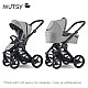 Mutsy EVO Pebble Grey PACKAGE Σασί με κάθισμα + Bassinet για νεογέννητο