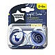 Ορθοδοντικές πιπίλες Tommee Tippee NIGHT TIME 0-6m, 2 τεμ./συσκευασία, Narwhal