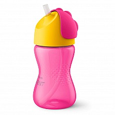 Philips AVENT Κούπα με καλαμάκι 300 ml, 12м+, ΡΟΖ