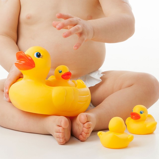 PLAYGRO Οικογένεια πάπιας για μπάνιο, 6m+