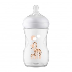 Μπιμπερό Natural Response 260 ml 1m+ σχέδιο Giraffes