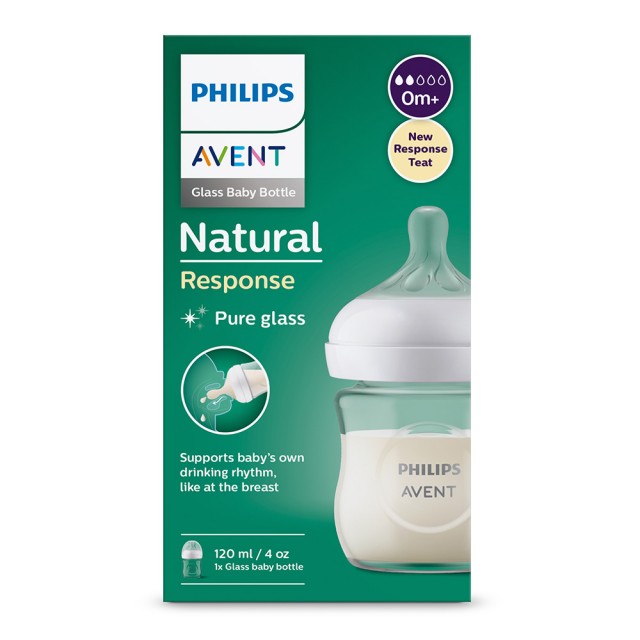 Γυάλινο μπουκάλι Natural Response 120 ml 0m+