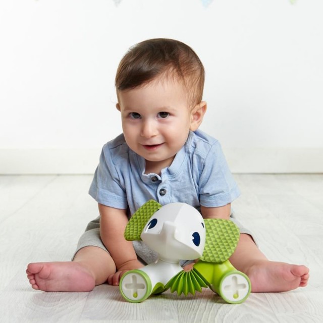 TINY LOVE Small Wheels Samuel the Elephant (πράσινος ελέφαντας) 3m+