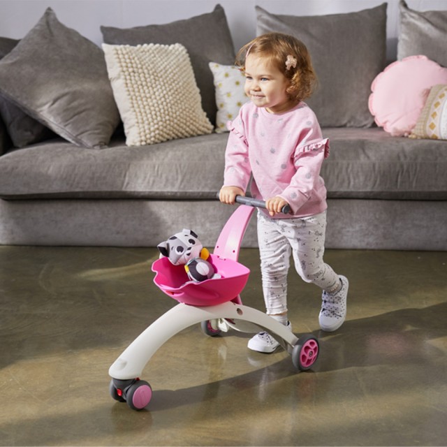Τρίκυκλο 5-σε-1 Walk Behind & Ride-on pink, 6-36μ