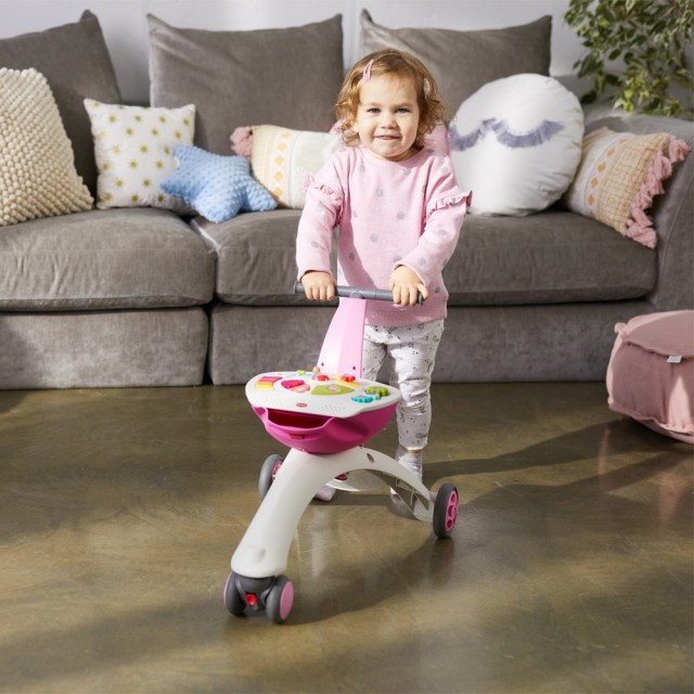 Τρίκυκλο 5-σε-1 Walk Behind & Ride-on pink, 6-36μ