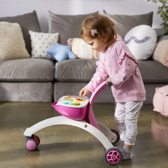 Τρίκυκλο 5-σε-1 Walk Behind & Ride-on pink, 6-36μ