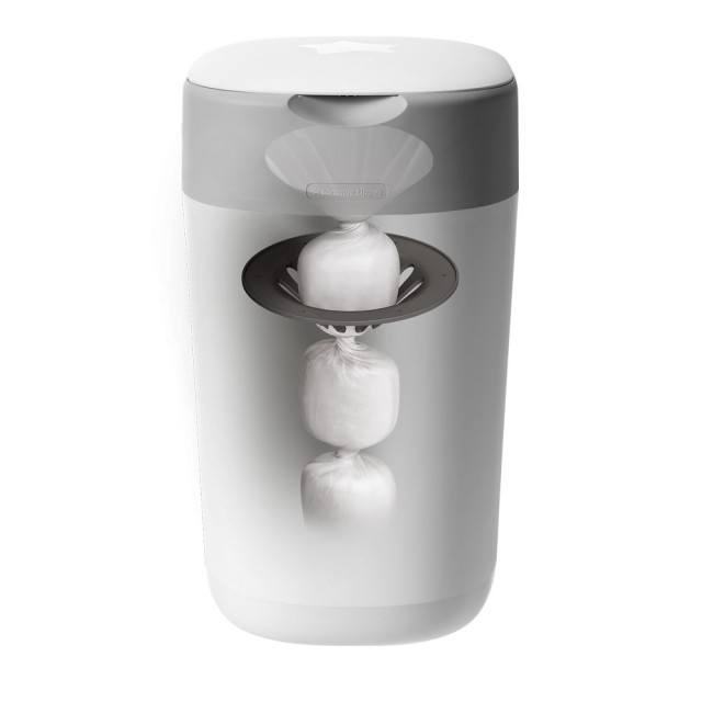Tommee Tippee Twist&Click Hygienic Diaper Basket - WHITE