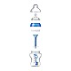 Tommee Tippee Feeding bottle Advanced Anti-Colic 3m+, 340 ml, Μπλε με διακόσμηση