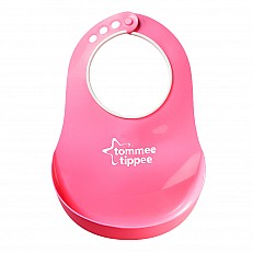 Μαλακή σαλιάρα COMFI BIB 6m+, ροζ
