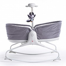Μουσική ξαπλώστρα Rocker Napper 3 σε 1 με 3 ρυθμιζόμενες θέσεις: Καλάθι ύπνου, κούνια, πολυλειτουργική καρέκλα, αποσπώμενο μουσικό παιχνίδι με φώτα και ήχους