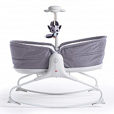Μουσική ξαπλώστρα Rocker Napper 3 σε 1 με 3 ρυθμιζόμενες θέσεις: Καλάθι ύπνου, κούνια, πολυλειτουργική καρέκλα, αποσπώμενο μουσικό παιχνίδι με φώτα και ήχους