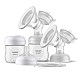 Διπλή ηλεκτρική αντλία Philips AVENT Natural Motion Advanced SCF395/31 με 2 τεμ. φιάλες πολυπροπυλενίου 125 ml με θηλή Natural Response 0m+, 5 τεμ. σακουλάκια μητρικού γάλακτος και 4 τεμ. υλικό παραγεμίσματος