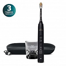 Ηλεκτρική βούρτσα Sonic Philips Sonicare DiamondClean 9000 HX9911/17, με κεφαλή all-in-one A3 Premium, 4 λειτουργίες, 3 εντάσεις, θήκη με φόρτιση USB, Bluetooth