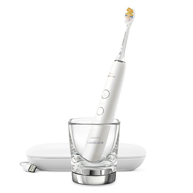 Ηλεκτρική βούρτσα Sonic Philips Sonicare DiamondClean 9000 HX9911/19, με κεφαλή all-in-one A3 Premium, 4 λειτουργίες, 3 εντάσεις, Θήκη φόρτισης USB, Bluetooth