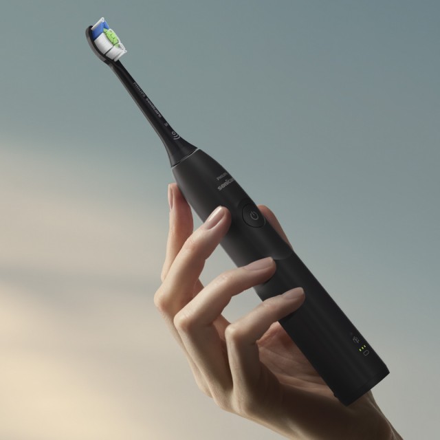 Philips Sonicare HX7101/02 Ασύρματη οδοντόβουρτσα σειράς 5300 με τεχνολογία ήχου επόμενης γενιάς, 1 λειτουργία βουρτσίσματος, 2 εντάσεις, αισθητήρα πίεσης, κεφαλή W2 Optimal White, θήκη ταξιδιού