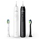 Σετ 2 επαναφορτιζόμενων οδοντόβουρτσων Philips Sonicare HX7109/01 σειράς 5300 με τεχνολογία ήχου επόμενης γενιάς, 1 λειτουργία βουρτσίσματος, 2 εντάσεις, αισθητήρα πίεσης, κεφαλή W2 Optimal White
