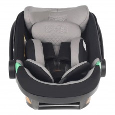 Κάθισμα αυτοκινήτου Mountain Buggy Protect i-Size, με αφαιρούμενο μαξιλαράκι νεογέννητου, επεκτεινόμενη πλάτη, για παιδιά ύψους 40-87 cm, προστασία UPF50+, μαύρο-γκρι + βάση IsoFix