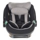 Κάθισμα αυτοκινήτου Mountain Buggy Protect i-Size, με αφαιρούμενο μαξιλαράκι νεογέννητου, επεκτεινόμενη πλάτη, για παιδιά ύψους 40-87 cm, προστασία UPF50+, μαύρο-γκρι + βάση IsoFix