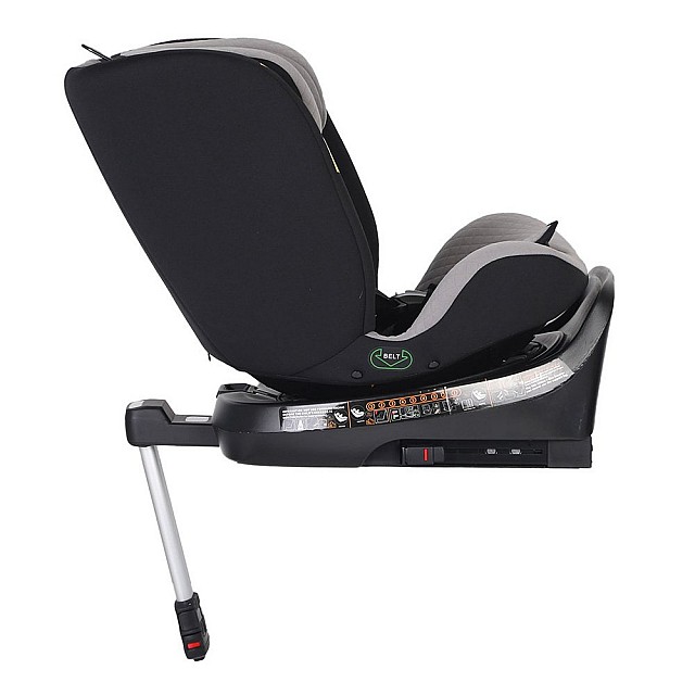 Παιδικό κάθισμα αυτοκινήτου Mountain Buggy Safe Rotate i-Size, με αφαιρούμενο μαξιλαράκι νεογέννητου, επεκτεινόμενη πλάτη, για παιδιά ύψους 40-150 cm, μαύρο-γκρι + βάση IsoFix