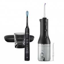 Σετ Oral shower Philips Sonicare Power Flosser 3000 Interdontal and Sonic ηλεκτρική οδοντόβουρτσα Diamond Clean series 9000, Philips Sonicare HX3886/43