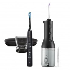 Σετ Oral shower Philips Sonicare Power Flosser 3000 Interdontal and Sonic ηλεκτρική οδοντόβουρτσα Diamond Clean series 9000, Philips Sonicare HX3886/43