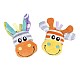 Playgro Jungle Κουδουνίστρες και κάλτσες με διασκεδαστικές εικόνες καμηλοπάρδαλης και ζέβρας, 0m+
