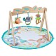 Ενεργή γυμναστική με ξύλινη καμάρα Playgro Fauna Friends, με τρία αφαιρούμενα παιχνίδια και ένα στρογγυλό χαλί με επένδυση, 0m+