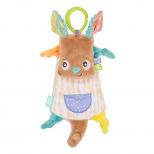 Μαλακό λούτρινο πανάκι αγκαλιάς Καγκουρό Playgro Fauna Friends, με κλιπ για κρέμασμα στο καρότσι