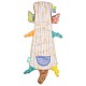 Playgro Fauna Friends Kangaroo Μαλακή βελούδινη πετσέτα αγκαλιάς, με κλιπ για να την κρεμάτε στο καρότσι