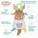Playgro Fauna Friends Kangaroo Μαλακή βελούδινη πετσέτα αγκαλιάς, με κλιπ για να την κρεμάτε στο καρότσι
