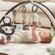 Active Gymnastics Tiny Love Developmental Gymini από τη σειρά Black&White Décor με στρογγυλό χαλάκι διαμέτρου 90 cm, ρυθμιζόμενες καμάρες και μια επιλογή από 5 παιχνίδια, 0m+